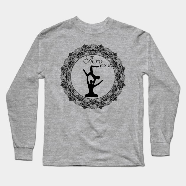 Acro Yoga Long Sleeve T-Shirt by GNDesign